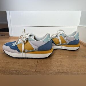 Mustard + Grey + Blue New Balance 237s
